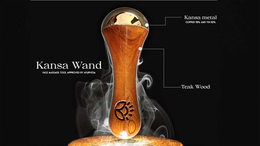 Kansa Wand a dome shaped face massage tool